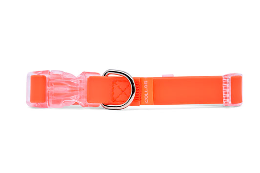 Halsband in oranje waterafstotend 